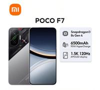 Smartphone Xiaomi POCO F7 Version Mondiale NFC Phare Snapdragon® 8s Gen 4 Processus TSMC 4nm Batterie Massive 6500mAh (Type) 90W HyperCharge Jusqu'à 22,5W Charge Inversée Écran AMOLED 6,83" 1,5K 120Hz