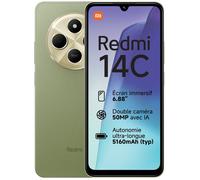 Smartphone - XIAOMI - Redmi 14C - 8 Go RAM - 256 Go - Vert - 4G-LTE Dual SIM
