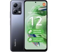 Smartphone XIAOMI Redmi Note 12 5G - 128Go - Gris - Lecteur d'empreintes digitales