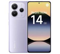 Smartphone Xiaomi Redmi Note 14 5G,8+256GB,violet,système de caméra IA 108MP,batterie 5110mAh,écran de soins oculIAres 120Hz,fonctionnalités IA (chargeur non inclus,Version Française+2Ans de Garantie)