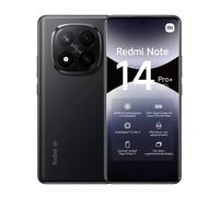 Smartphone Xiaomi Redmi Note 14 Pro Plus 5G NFC Snapdragon ® Écran AMOLED 7s Gen 3 de 1,5K pouces, 120 Hz, appareil photo 200 MP, batterie Black