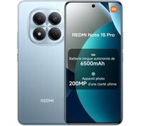 Smartphone Xiaomi Redmi Note 15 Pro 4G 12Go Ram 512Go Bleu 6500mAh Appareil photo 200 Mpx 6,77'' AMOLED - Version globale