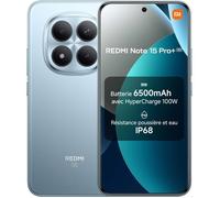 Smartphone Xiaomi Redmi Note 15 Pro+ 5G 8Go Ram 256Go Bleu Appareil Photo 200MP 6500mAh Charge Rapide 100 W - Version globale