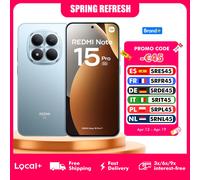 Smartphone Xiaomi Redmi Note 15 Pro Plus 5G 8 Go 256 Go 12 Go 512 Go NFC Batterie 6500 mAh Charge Hyper Rapide 100 W Appareil Photo 200 MP Blue