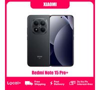 Smartphone Xiaomi Redmi Note 15 Pro Plus 5G NFC Snapdragon ® 7s Gen 4 Écran 6,83 pouces 120 Hz 8 Go 256 Go 12 Go 512 Go Batterie 6500 mAh Charge Hyper Rapide 100 W Appareil Photo 200 MP Black