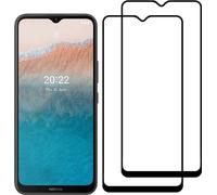 Smartphonica 2 Pieces Protecteur d'écran pour Nokia C21 Plus - Full Cover Tempered Glass - Verre trempé Convient à Nokia C21 Plus