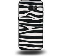 Smartphonica Coque pour OPPO A53 5G / A72 5G / A73 5G avec impression zébrée - Coque arrière en TPU avec impression zébrée - Noir Blanc