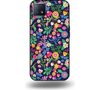Smartphonica Coque pour téléphone OPPO A53 5G / A72 5G / A73 5G avec impression de fleurs - Coque arrière en TPU avec motifs floraux