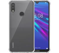 Smartphonica étui de téléphone adapté à Huawei Y6 2019 - Y6s 2019 Transparent Shockproof - Coque TPU antichoc SIlicone Coque arrière avec Bumper Transparent