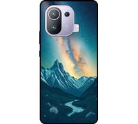 Smartphonica Etui pour téléphone portable adapté à Xiaomi Mi 11 Pro avec Impression ciel étoilé - Coque arrière en TPU avec design de l'espace et de la voie lactée
