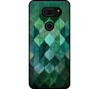 Smartphonica Phone Case Suitable for LG V30 with green leaves print - TPU backcover case green leaf design - Green