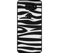 Smartphonica Phone Case Suitable for LG V30 with zebra print - TPU back cover case zebra design - Black White