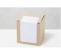 smartphoto Autocollant rectangulaire beige pour boîte à dragées - lot de 24