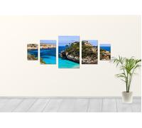 smartphoto Polyptyque 1 photo Vague (5 tableaux) 40 x 60
