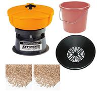 SMARTRELOADER Kit Complet avec Tumbler sr787, séparateur de granulé, Seau, 2 kg. de granulé pour la Nettoyage et 2 kg. de granulé pour la Polissage de Douilles et Parties métalliques