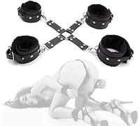 SmartRing 2023 Sangles de Sport croisées en Cuir Noir, Sangles de Cheville en Forme de Croix