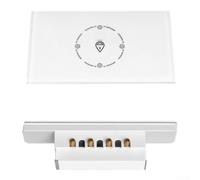 Smarts Interrupteur de chaudière WiFi 20 A avec minuteur pour Smart | 4400 W haute puissance, réglage du calendrier, commande vocale avec pour Alexa & Home, interface tactile intuitive, ABS
