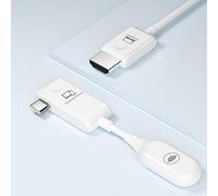 SmartSee Adaptateur d'écran sans Fil USB C vers HDMI pour iPhone 15 et Ordinateur Portable équipé d'un Port USB C - Émetteur et récepteur HDMI - Pas d'installation Plug n Play