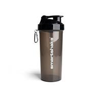 SmartShake Shaker Lite 1000 ml - polypropylène transparent sans BPA et DEHP - Noir