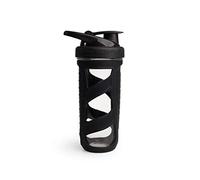 Smartshake Reforce Glass Bouteille shaker de protéines pour smoothie - Anti-fuite - Mélangeur sans BPA - 700 ml - Noir