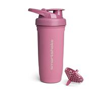 Smartshake Reforce - Shaker de protéines en acier inoxydable, 900 ml, couvercle étanche à visser, sans BPA, unisexe, rose foncé