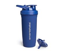 Smartshake Reforce - Shaker de protéines en acier inoxydable - 900 ml - Couvercle étanche à visser - Sans BPA - Unisexe - Bleu marine