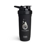 Smartshake Reforce Bouteille shaker de sport en acier inoxydable avec couvercle souple Motif Dracarys Game of Thrones 900 ml
