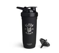 Smartshake Rockband Reforce Shaker à protéines en acier inoxydable, 900 ml, avec couvercle à vis anti-fuite, sans BPA, non isolé, unisexe