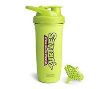Smartshake TMNT Reforce Shaker à protéines en acier inoxydable, 900 ml, bouchon à vis anti-fuite, sans BPA, non isolé, unisexe, vert clair