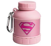 SmartShake Whey2Go Entonnoir, boîte à protéines, boîte de rangement, 110 ml, DC Supergirl