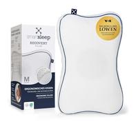smartsleep Coussin de nuque Recovery Pillow - Oreiller ergonomique en mousse à mémoire de forme avec creux pour la tête - Soutien HWS pour les personnes dormant sur le dos et sur le côté