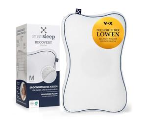 smartsleep® Oreiller orthopédique - Coussin de soutien cervical - Oreiller ergonomique en mousse à mémoire de forme avec creux pour la tête - Soutien HWS pour les dormeurs sur le dos et sur le côté