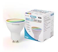 Smartspec Ampoule Connectée LED, WiFi 2,4 GHz, E27, Multicolore Changeante, Compatible Alexa, Google Home et Apple HomeKit, Maison Connectée, Dimmable