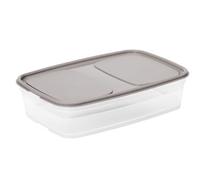 SmartStore | Boîte de conservation alimentaire 1,6 L | Gris | Compatible lave-vaisselle, frigo, congélateur, micro-ondes | Apte alimentaire et sans BPA | L25 x W17 x H6.5 cm