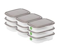 SmartStore Boîte de conservation étanche 0,5L - Lot de 9 | Compatible lave-vaisselle et micro-ondes | Préparation de repas pour la boîte à lunch | Alimentaire approuvé, sans BPA | L16,5xW12,5xH4,5cm