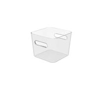 SmartStore | Boîte de rangement Carré L 4,7 L | Transparente | Organisateur de cuisine, salle de bain, bureau, réfrigérateur | Apte alimentaire et sans BPA | Garantie 10 ans | L20 x W20 x H16 cm
