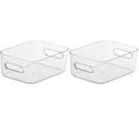 SmartStore - Boîte de Rangement - Petite - Rangez Votre Maison avec Style et Praticité - Compact S - Transparent - Plastique Sans BPA - Conçu et Fabriqué en Finlande (Lot de 2)