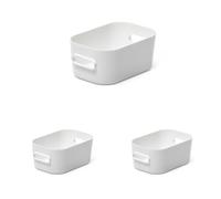 SmartStore - Boîte de Rangement - Petite - Rangez Votre Maison avec Style et Praticité - Compact XS - Blanc - Plastique Sans BPA - Conçu et Fabriqué en Finlande (Lot de 3)