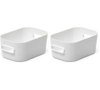SmartStore - Boîte de Rangement - Petite - Rangez Votre Maison avec Style et Praticité - Compact XS - Blanc - Plastique Sans BPA - Conçu et Fabriqué en Finlande (Lot de 2)