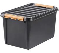 Boîte de rangement incassable 50 litres Noir
