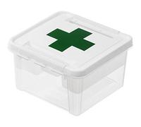 SmartStore - Boite Premiers Secours - à Clips Déco - Plastique - Transparent - 28 x 28 x 17 cm