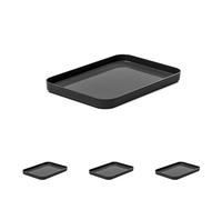 SmartStore Couvercle de Rangement Medium M, Boîte Compacte Plastique Gris, Empilable, Cuisine Jouet (Lot de 4)