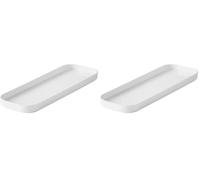 SmartStore | Couvercle Slim | Blanc | Organisateur de cuisine, salle de bain, bureau, réfrigérateur | Apte alimentaire et sans BPA | Garantie 10 ans | L29 x W10 x H2 cm (Lot de 2)