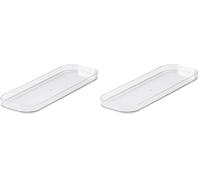 SmartStore | Couvercle Slim | Transparente | Organisateur de cuisine, salle de bain, bureau, réfrigérateur | Apte alimentaire et sans BPA | Garantie 10 ans | L29 x W10 x H2 cm (Lot de 2)