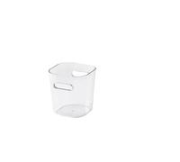 SmartStore | Mini Boîte de rangement 0,6 L | Transparente | Organisateur de cuisine, salle de bain, bureau, réfrigérateur | Apte alimentaire et sans BPA | Garantie 10 ans | L9.5 x W9.5 x H10.5 cm