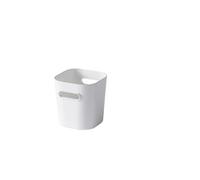 SmartStore Organiseur compact blanc 9,5 x 9,5 x 10,5 cm I Boîte de rangement et étagère extra robuste I 100 % plastique SAN sans BPA I Organisation pour cuisine, réfrigérateur, tiroirs I Compact et