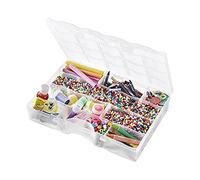 SmartStore Petite Boîte Plastique Transparente avec Compartiments - Organiseur Petite Taille - Rangez Votre Maison avec Style et Praticité - Plastique Sans BPA