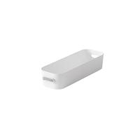SmartStore | Slim Boîte de rangement 1,3 L | Blanc | Organisateur de cuisine, salle de bain, bureau, réfrigérateur | Apte alimentaire et sans BPA | Garantie 10 ans | L29 x W9.5 x H6.5 cm