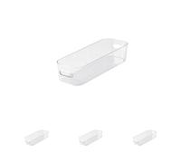 SmartStore | Slim Boîte de rangement 1,3 L | Transparente | Organisateur de cuisine, salle de bain, bureau, réfrigérateur | Apte alimentaire et sans BPA | Garantie 10 ans | L29 x W9.5 x H6.5 cm