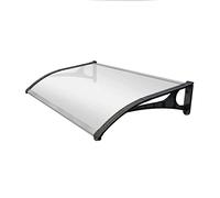 Marquise evoke aluminium 150x80cm. Panneau solide epaisseur extra résistante de 2,7 mm. Auvent de porte